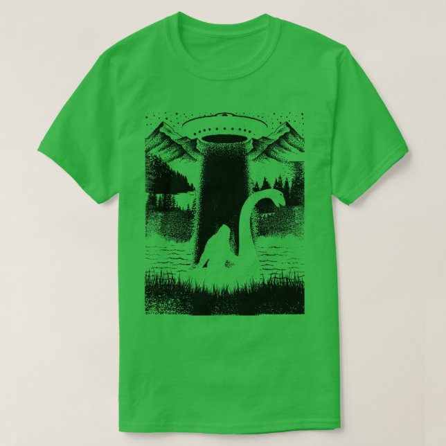 Camiseta Monstruo de Loch Ness Nessie Ufo (Diseño del anverso)