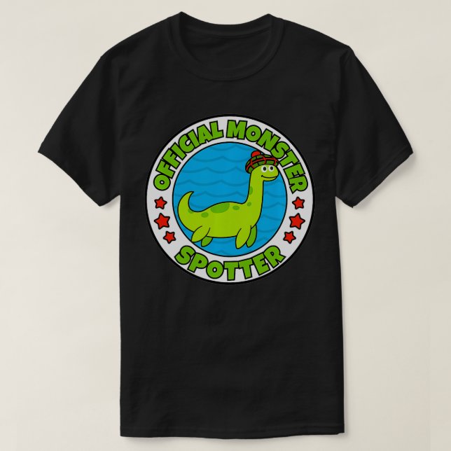 Camiseta Monstruo de Loch Ness para niños Monstruo oficial (Diseño del anverso)