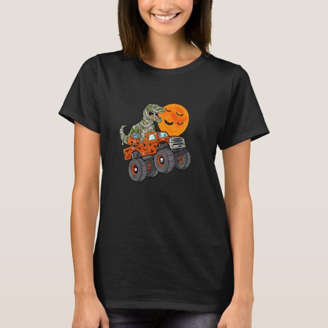 Camiseta Monstruo de los dinosaurios de Halloween (Anverso)