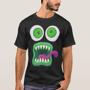 Camiseta Monstruo de los ojos de las mujeres masculinas enf