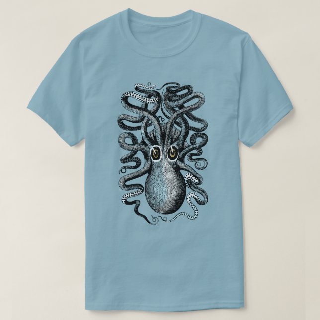 Camiseta Monstruo de mar del pulpo (Diseño del anverso)