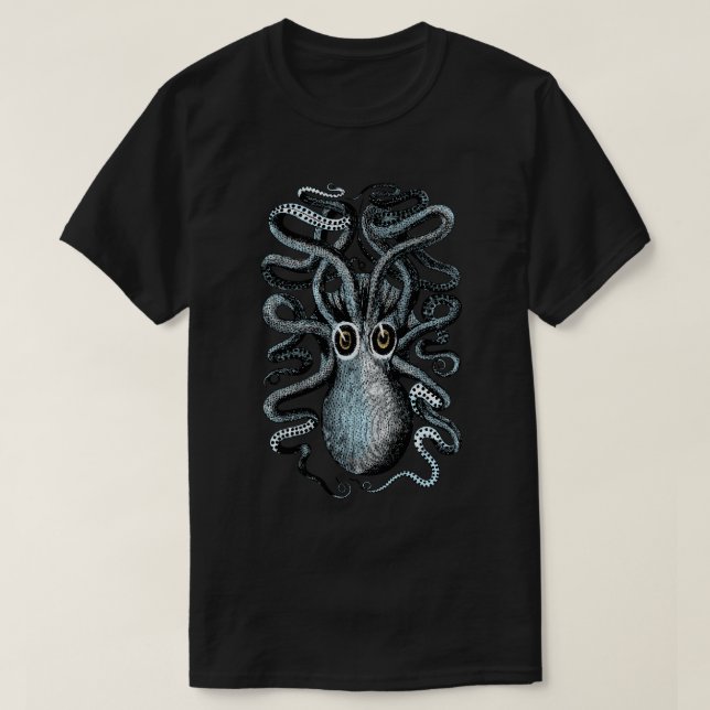 Camiseta Monstruo de mar del pulpo (Diseño del anverso)
