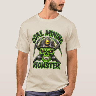 CAMISETA MONSTRUO DE MINERÍA DE CARBÓN