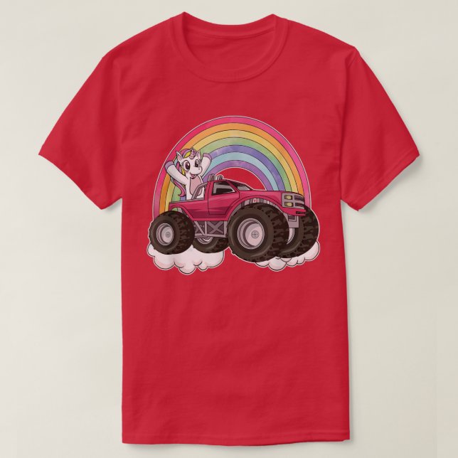 Camiseta Monstruo de monja de arco iris de Unicornio (Diseño del anverso)