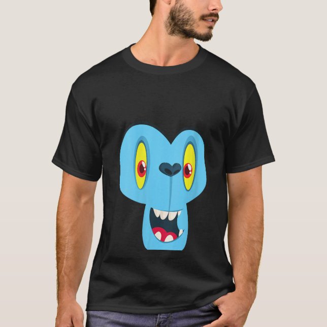 Camiseta Monstruo de mono frente a la Hallowee de disfraces (Anverso)