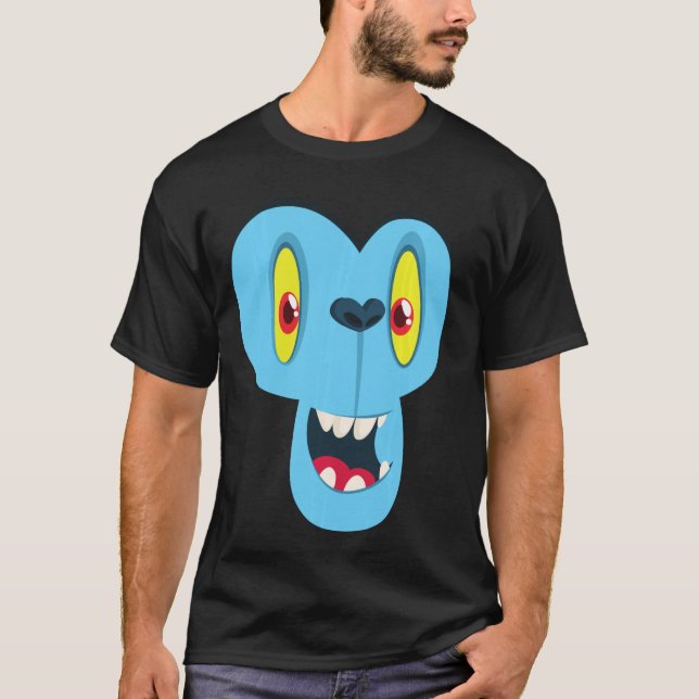 Camiseta Monstruo de mono frente a la Hallowee de disfraces (Anverso)