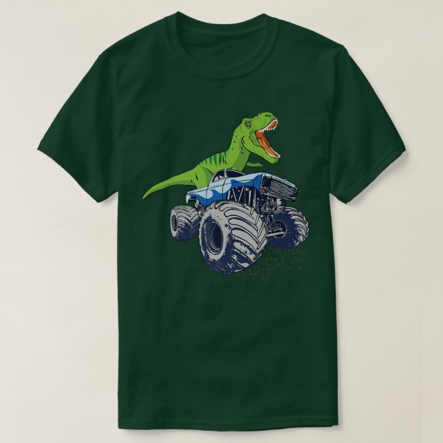 Camiseta Monstruo de Monstruo de Dinosaurio Camión Patrióti (Diseño del anverso)