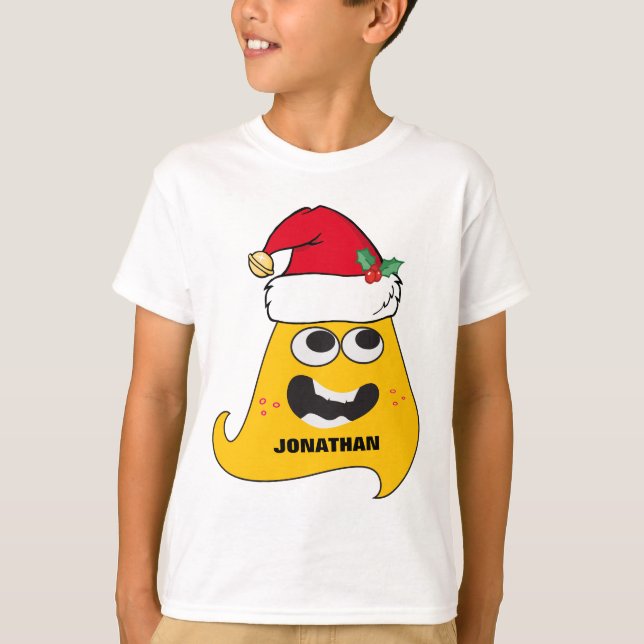 Camiseta Monstruo de Navidad personalizado 2 (Anverso)