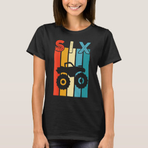 Camiseta Monstruo de niño de 6 años Fiesta de cumpleaños Na