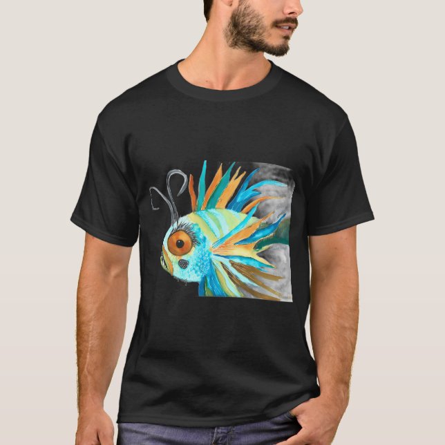 Camiseta Monstruo de pez de aguas profundas (Anverso)