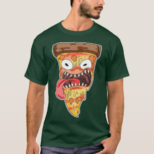 Camiseta Monstruo de pizza y fanático de la pizza