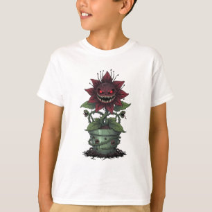 Camiseta Monstruo de Planta Carnívora Espeluznante para Niñ