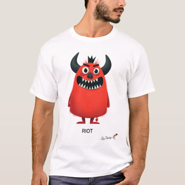 Camiseta Monstruo de Rebel | Diseño original para adultos (Anverso)