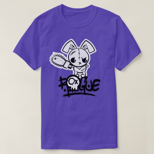 Camiseta Monstruo de Rogue Voo Bunny Cute (Diseño del anverso)