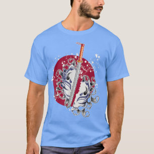 Camiseta Monstruo de Samurai Oni al estilo de Kitsune de la