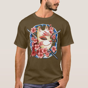 Camiseta Monstruo de Samurai Oni al estilo de Kitsune de la