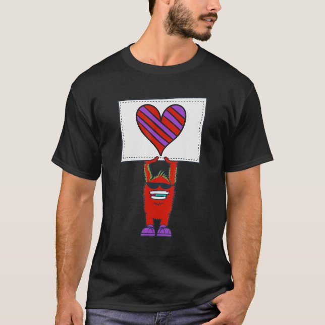 Camiseta Monstruo de San Valentín (Anverso)