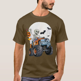 Camiseta Monstruo de Skeleton Camión de Creepy Halloween Ja