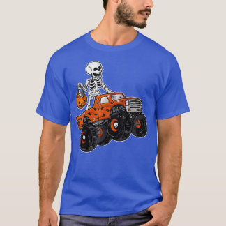 Camiseta Monstruo de Skeleton Camión perezoso Halloween Cos