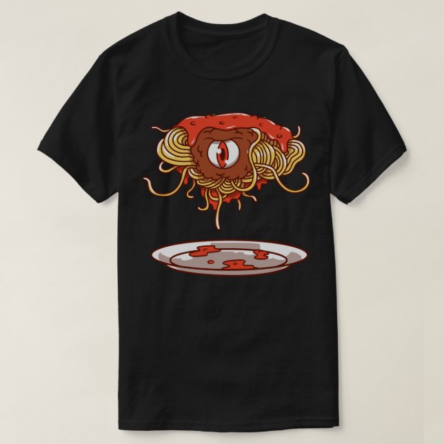 Camiseta Monstruo de Spaghetti (Diseño del anverso)