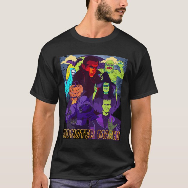 Camiseta Monstruo de Twear Tee Mash Halloween disfraz diver (Anverso)