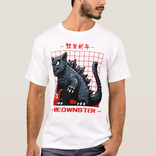 Camiseta Monstruo de un gato con un gato de Meownster besti