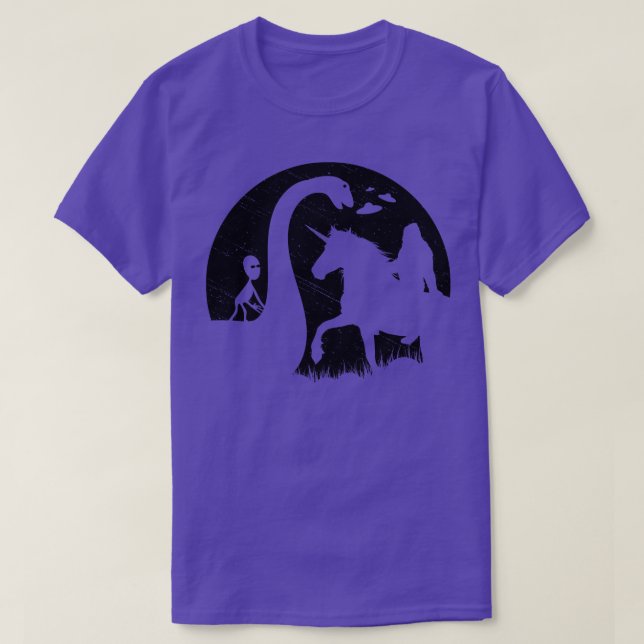 Camiseta Monstruo De Unicornio Con Loch Ness (Diseño del anverso)