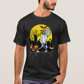 Camiseta Monstruo de videojuegos de zombie jugador de Hallo