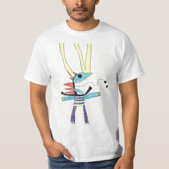 Camiseta monstruo del arte del refrigerador (Anverso)