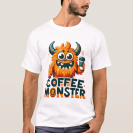 Camiseta Monstruo del Café - Divertido humor matutino