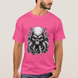 Camiseta Monstruo del Cráneo del Octopus Kraken Cthulhu Sku
