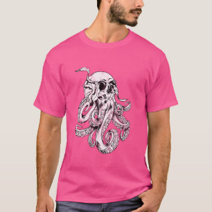 Camiseta Monstruo del Cráneo del Octopus Kraken Cthulhu Sku