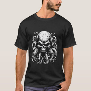 Camiseta Monstruo del Cráneo del Octopus Kraken Cthulhu Sku