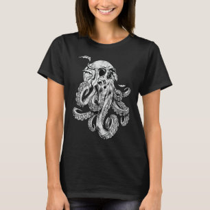 Camiseta Monstruo del Cráneo del Octopus Kraken Cthulhu Sku