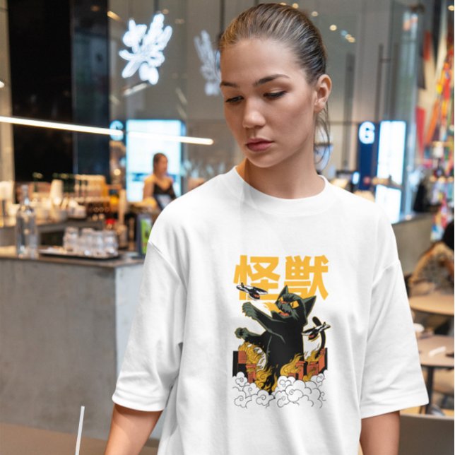 Camiseta Monstruo del gato Kaiju Anime (Subido por el creador)