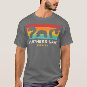 Camiseta Monstruo del lago Flathead Folclore de Montana