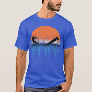 Camiseta Monstruo del lago Ness de esquí acuático críptido