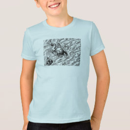 Camiseta Monstruo del mar Ártico y barco de vela