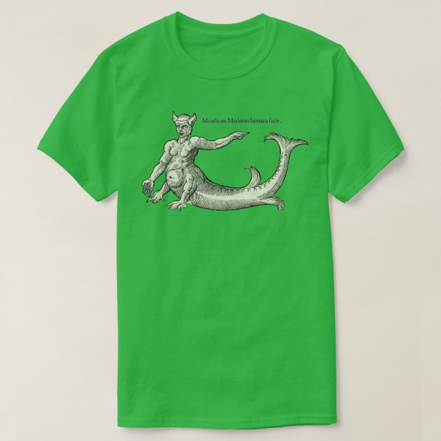 Camiseta Monstruo del pasado Monstruo del Mar Humano (Diseño del anverso)