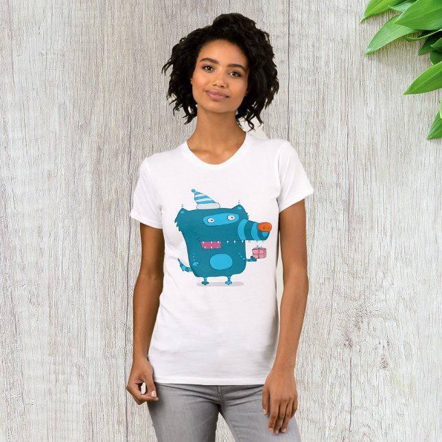 Camiseta Monstruo del Personalizado azul con Fiesta Gorra (Subido por el creador)