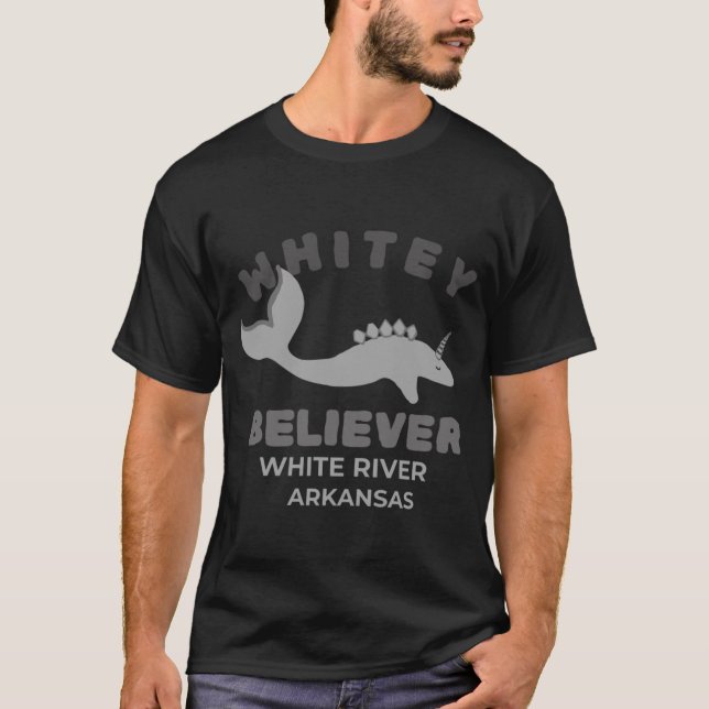Camiseta Monstruo del río Whitey Arkansas (Anverso)