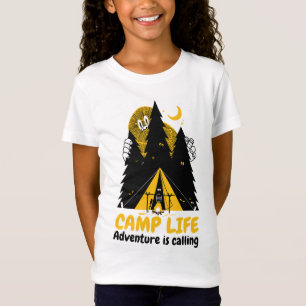 Camiseta Monstruo Divertido de Camping – Aventura de Vida e