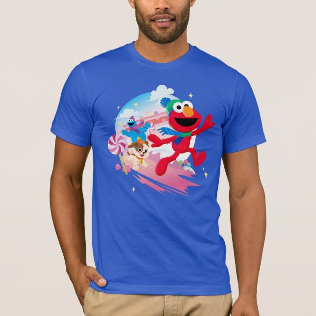 Camiseta Monstruo Elmo, Tango y Cookie | Los mejores Navida (Anverso)