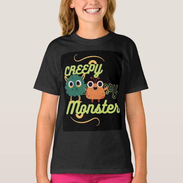 camiseta monstruo espeluznante (Anverso)