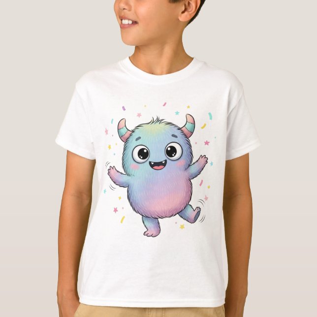 Camiseta Monstruo esponjoso bailando (Anverso)