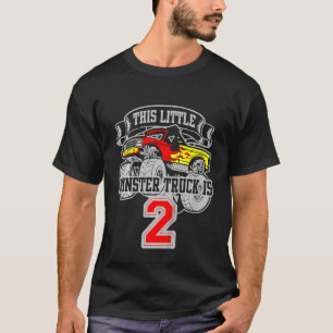 Camiseta Monstruo infantil 2 cumpleaños este pequeño mes