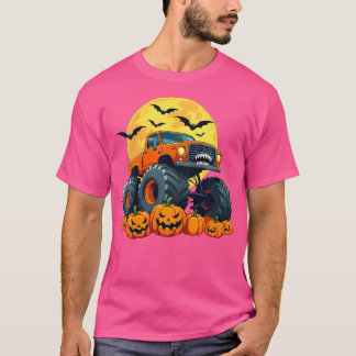 Camiseta Monstruo infantil Camión Calabaza Halloween Jack O