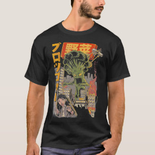 Camiseta Monstruo japonés de BROCCOZILLA Kaiju Broccoli