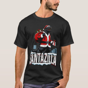 Camiseta Monstruo japonés de Santazilla Kaiju Santa Navidad