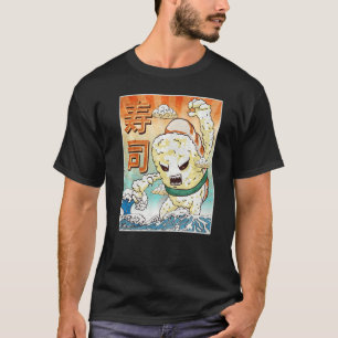 Camiseta Monstruo japonés Kaiju Sushi